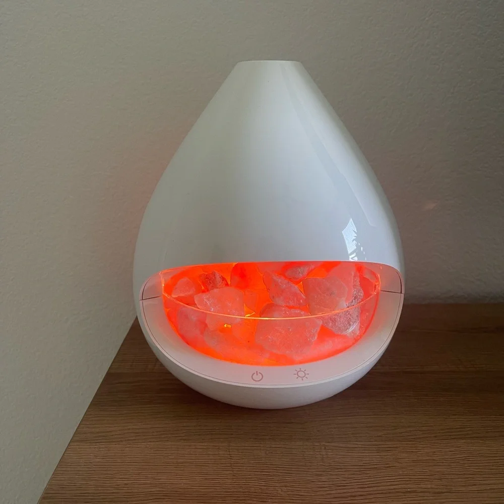 Pure Enrichment PureGlow Crystal Himalayan Salt Lamp & Essential Oil Diffuser